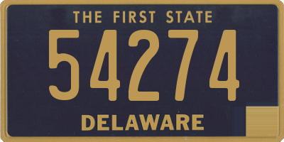 DE license plate 54274