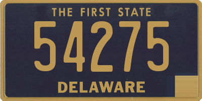 DE license plate 54275