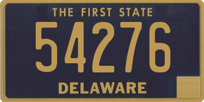 DE license plate 54276