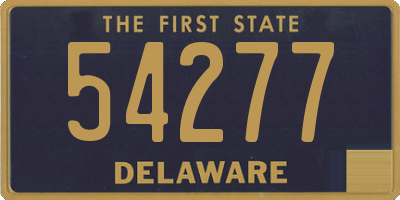 DE license plate 54277