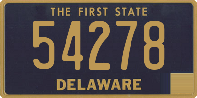 DE license plate 54278