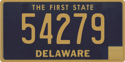 DE license plate 54279