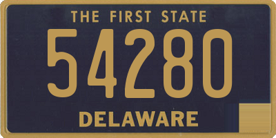 DE license plate 54280