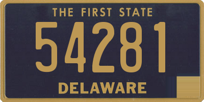 DE license plate 54281