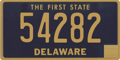 DE license plate 54282