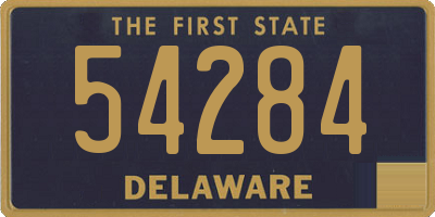 DE license plate 54284