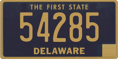 DE license plate 54285