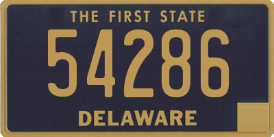 DE license plate 54286