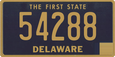 DE license plate 54288