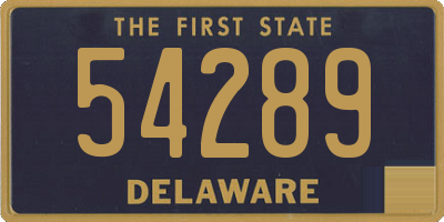 DE license plate 54289