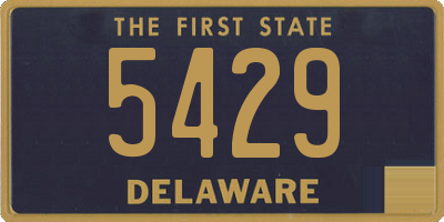 DE license plate 5429