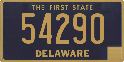 DE license plate 54290