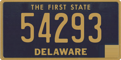 DE license plate 54293