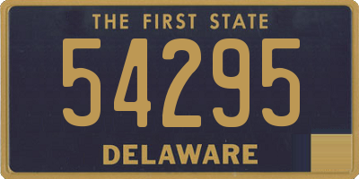 DE license plate 54295