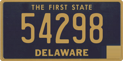 DE license plate 54298