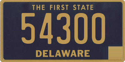 DE license plate 54300