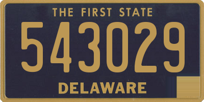 DE license plate 543029