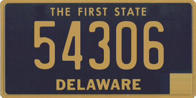 DE license plate 54306