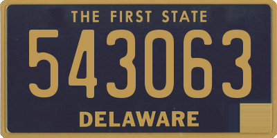 DE license plate 543063