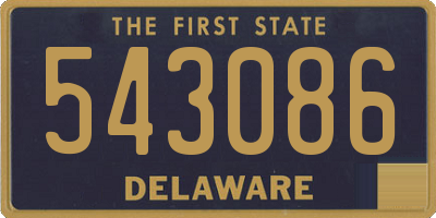 DE license plate 543086
