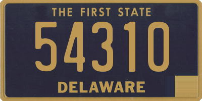 DE license plate 54310