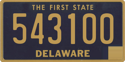 DE license plate 543100