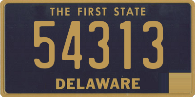 DE license plate 54313