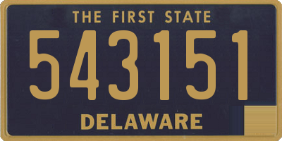DE license plate 543151