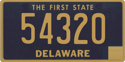 DE license plate 54320