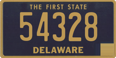 DE license plate 54328