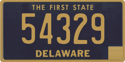 DE license plate 54329