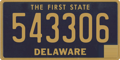 DE license plate 543306