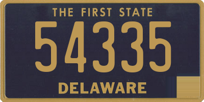 DE license plate 54335