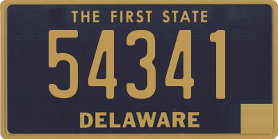 DE license plate 54341