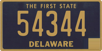 DE license plate 54344