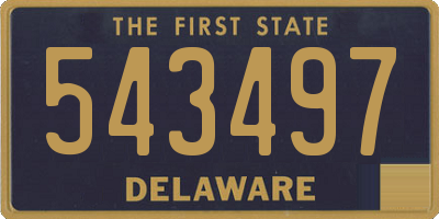 DE license plate 543497
