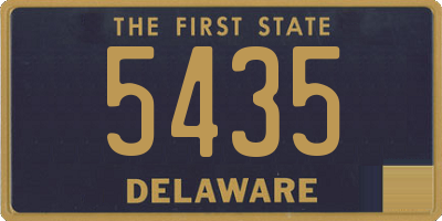 DE license plate 5435