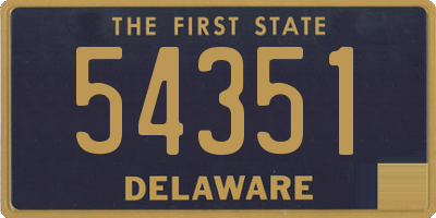 DE license plate 54351