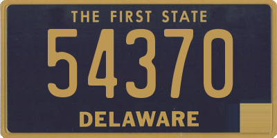 DE license plate 54370