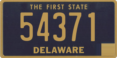 DE license plate 54371