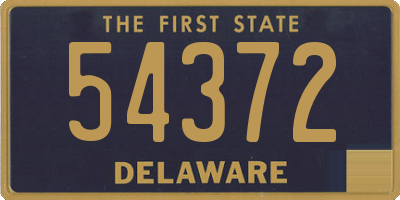 DE license plate 54372