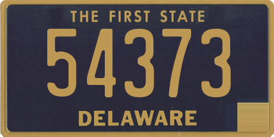 DE license plate 54373