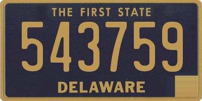 DE license plate 543759