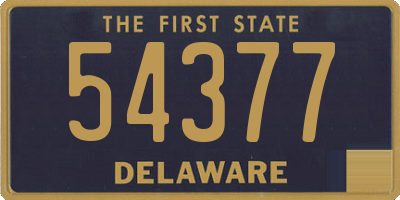 DE license plate 54377