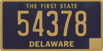 DE license plate 54378