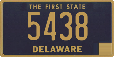 DE license plate 5438