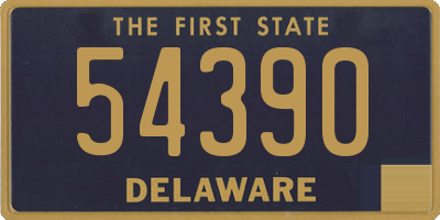 DE license plate 54390