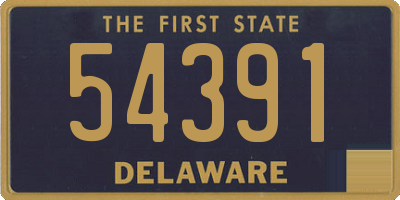 DE license plate 54391