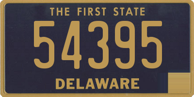 DE license plate 54395