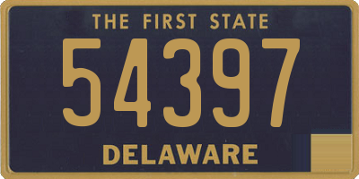 DE license plate 54397